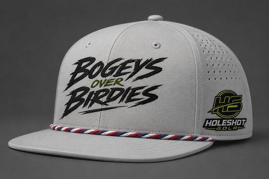 Bogeys Over Birdies Flat Brim Hat - August Pre-Order